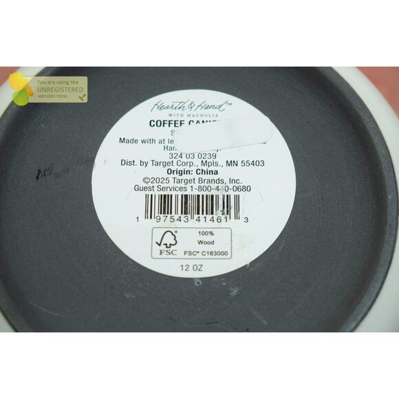 Hearth & Hand with Magnolia 12oz Stoneware Coffee Canister Wood Lid (Damaged) - Picture 6 of 6